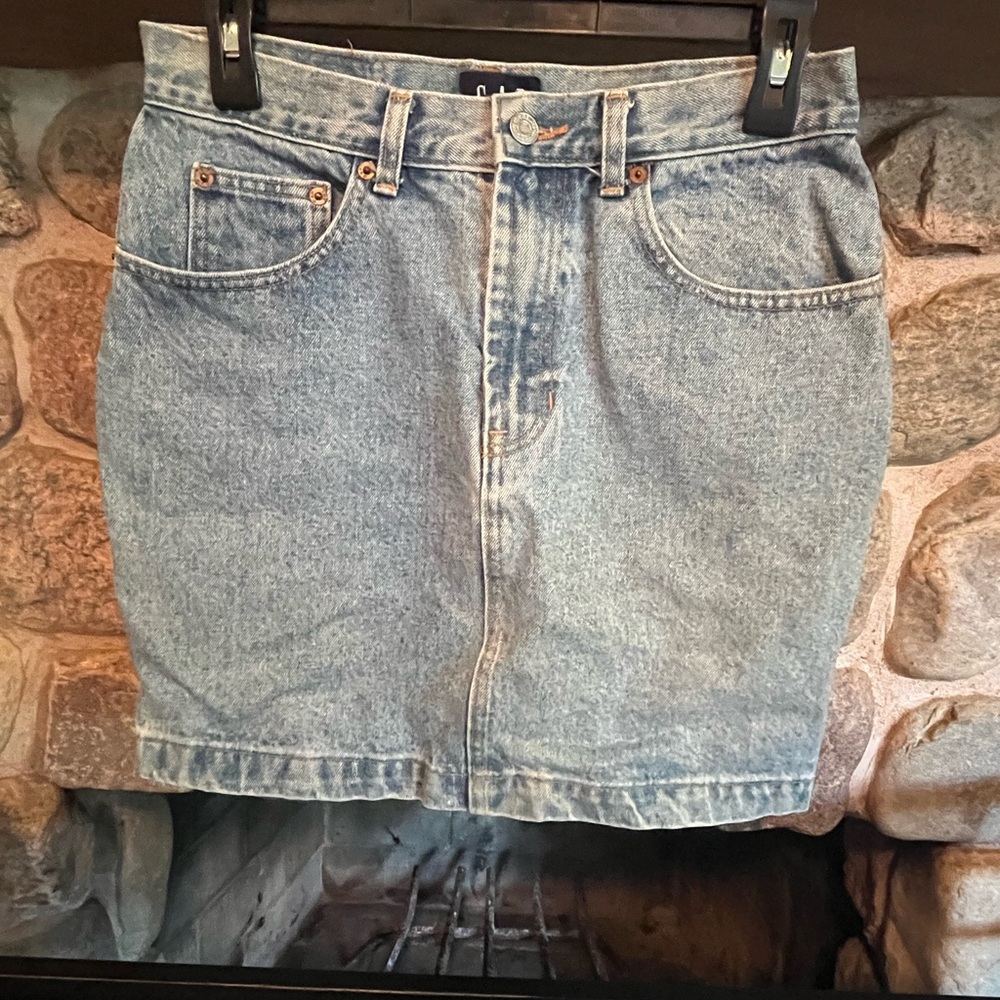 Vintage GAP Light Blue Denim Skirt